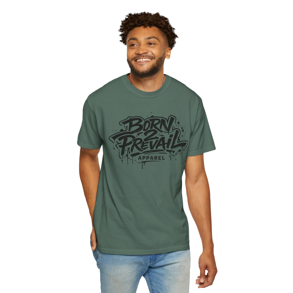 Born to Prevail Graphic Tee — Streetwear Motivational White T‑Shirt