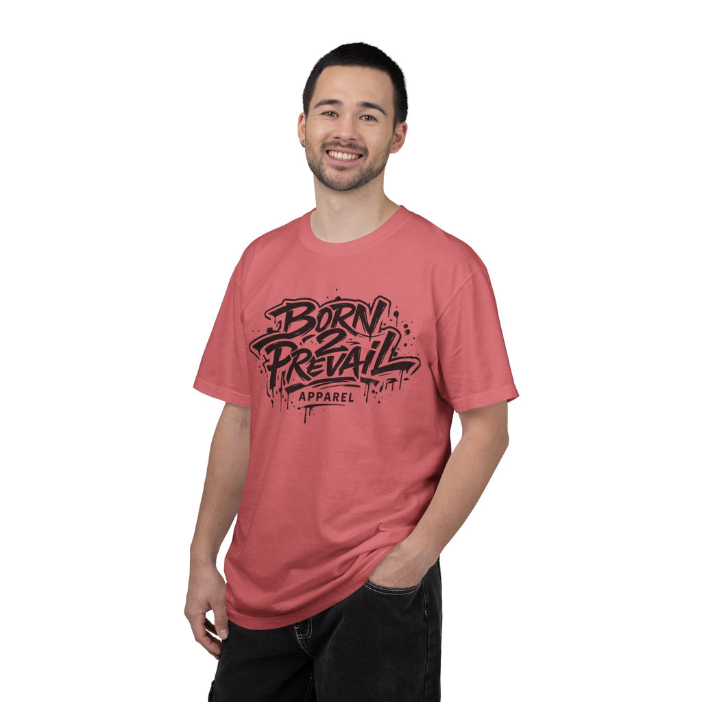 Born to Prevail Graphic Tee — Streetwear Motivational White T‑Shirt
