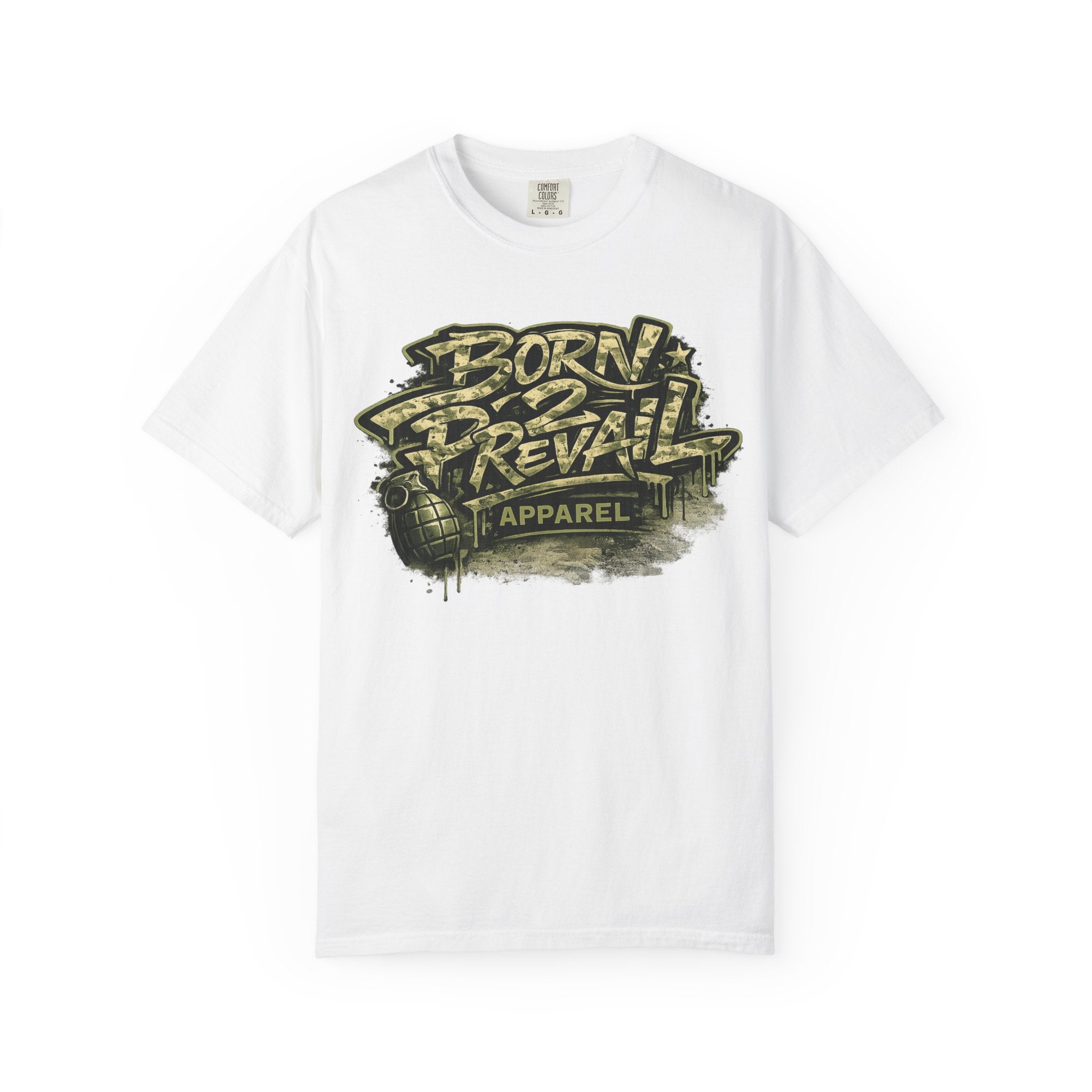 Born 2 Prevail Graphic T-Shirt — Streetwear Inspired "Born 2 Prevail" Design