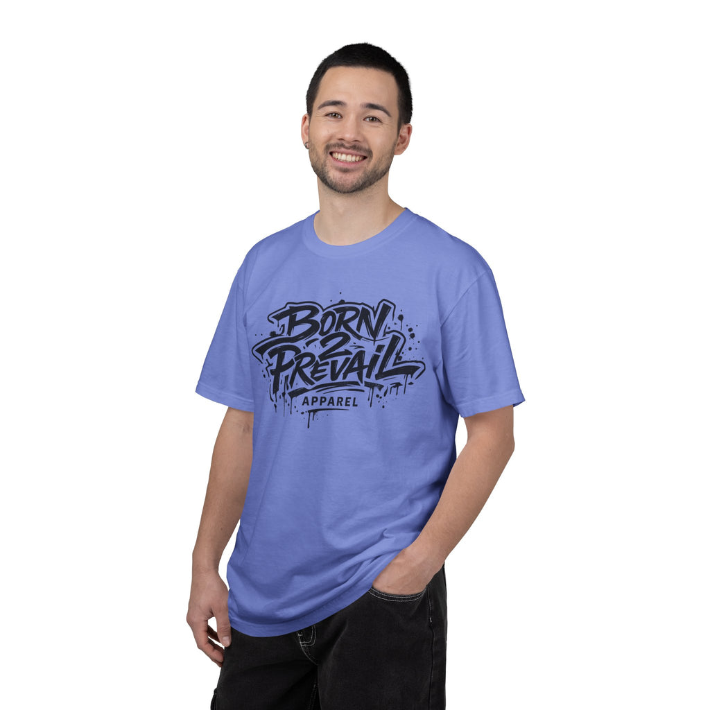 Born to Prevail Graphic Tee — Streetwear Motivational White T‑Shirt