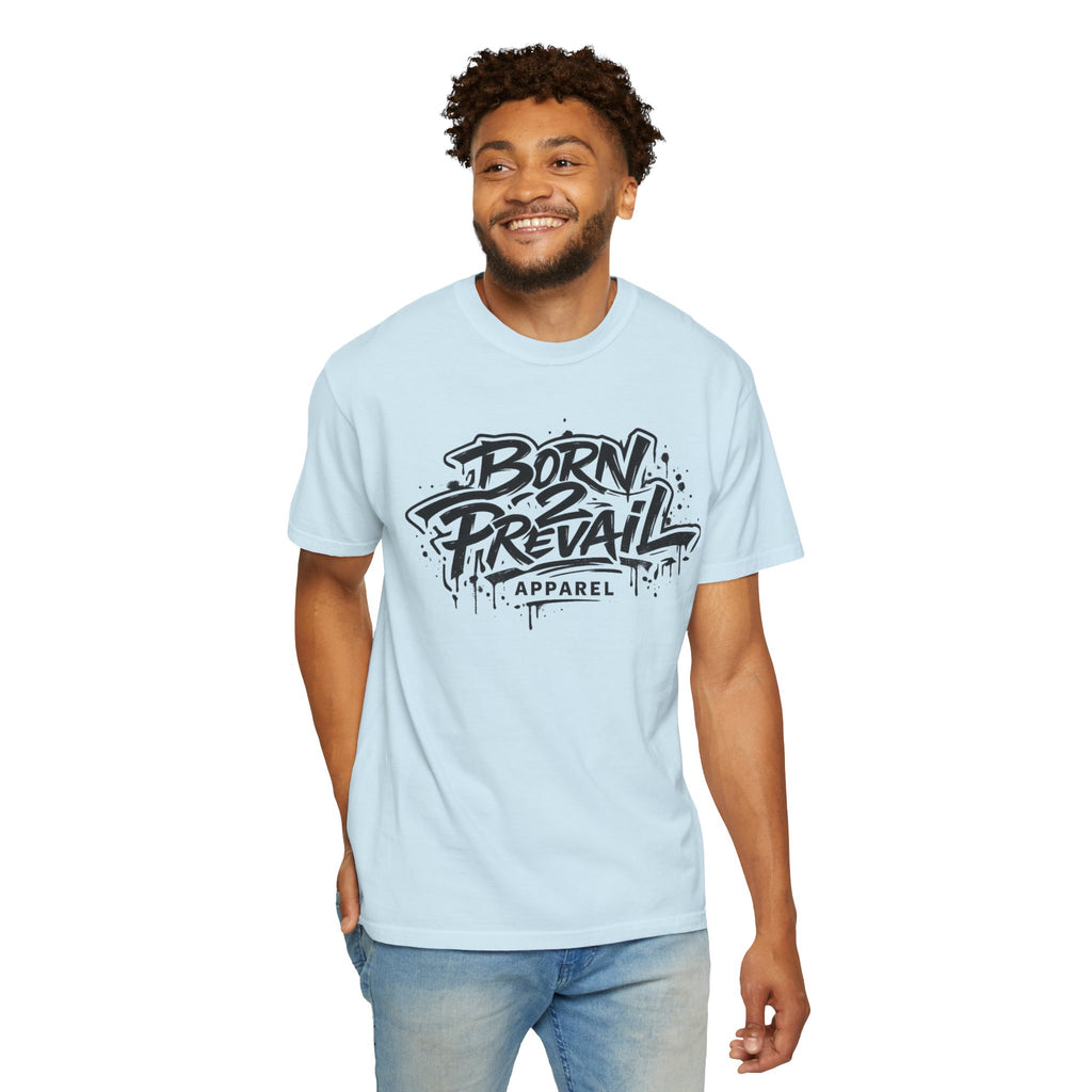 Born to Prevail Graphic Tee — Streetwear Motivational White T‑Shirt