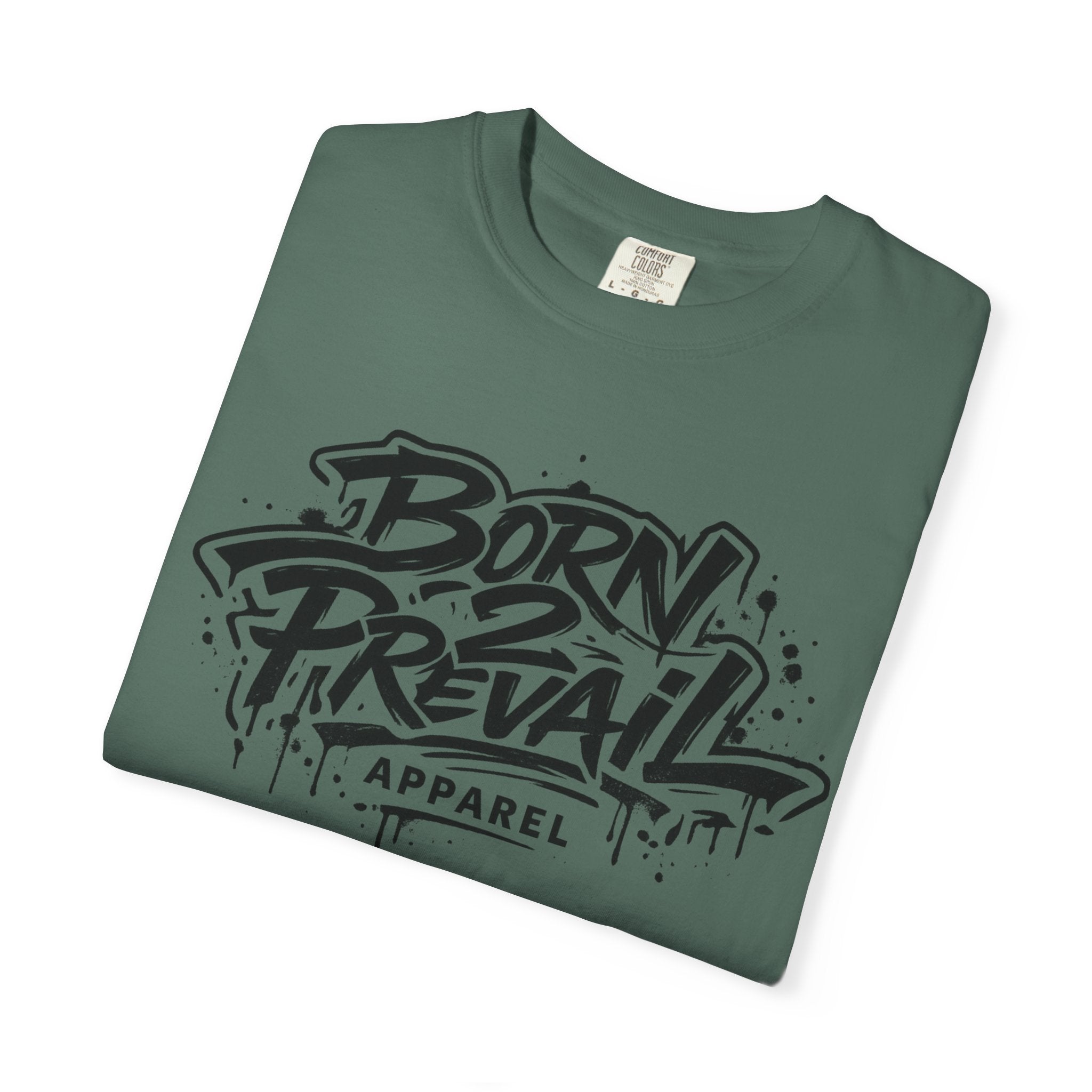 Born to Prevail Graphic Tee — Streetwear Motivational White T‑Shirt