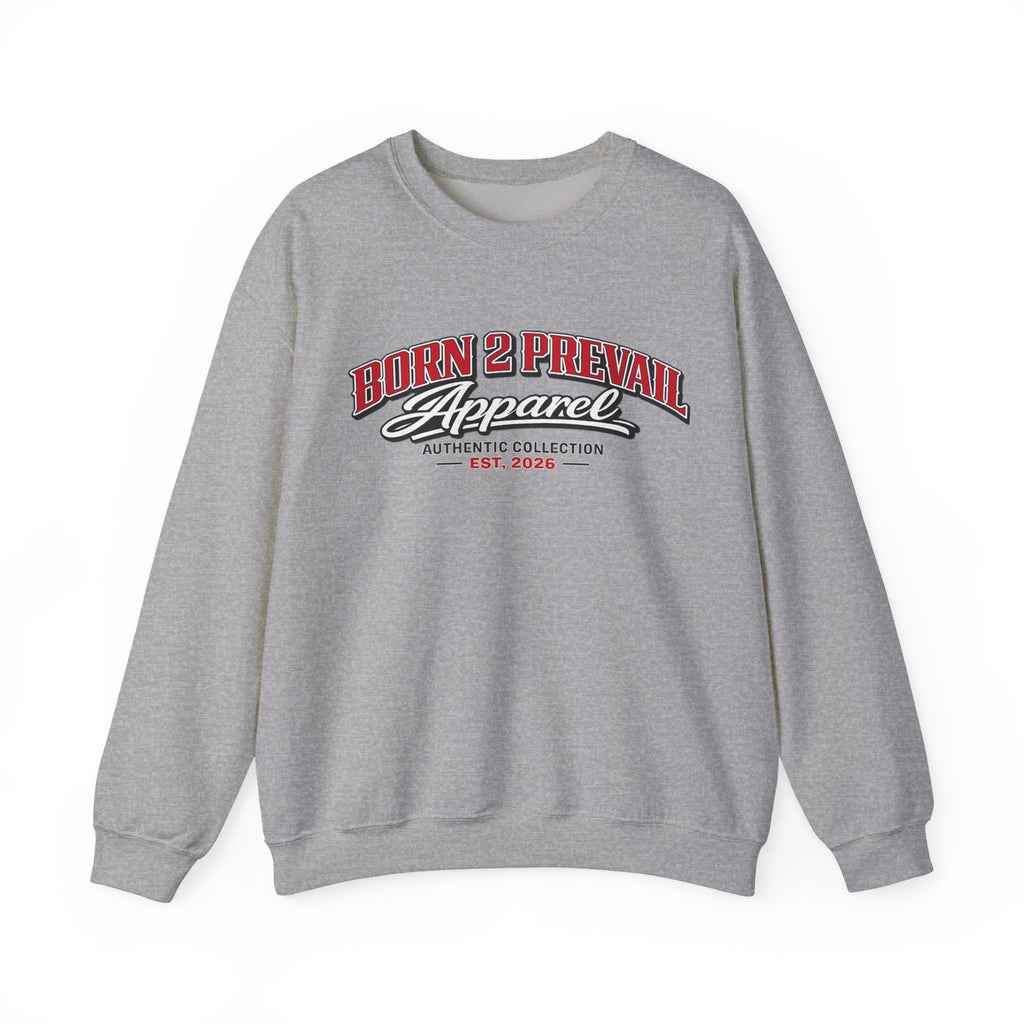 Born 2 Prevail Crewneck Sweatshirt — Vintage Athletic Logo