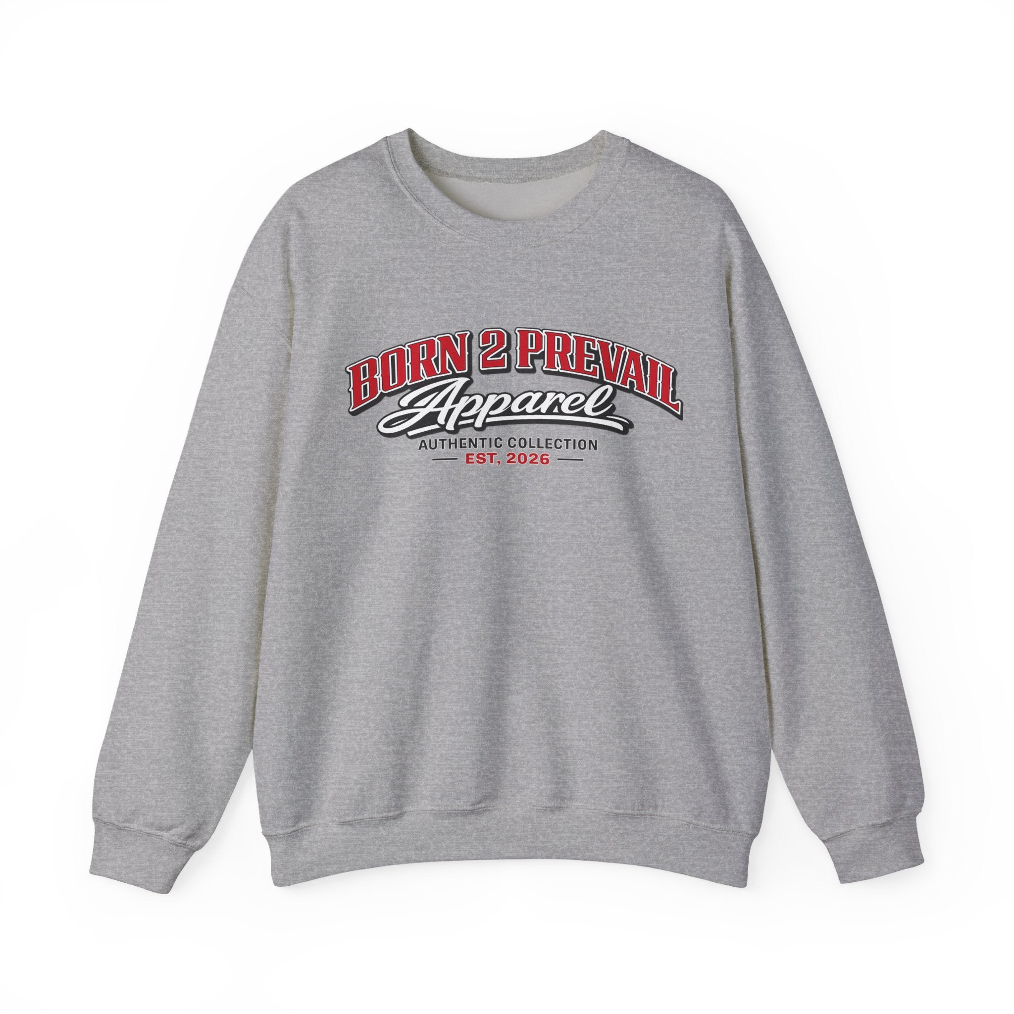 Born 2 Prevail Crewneck Sweatshirt — Vintage Athletic Logo