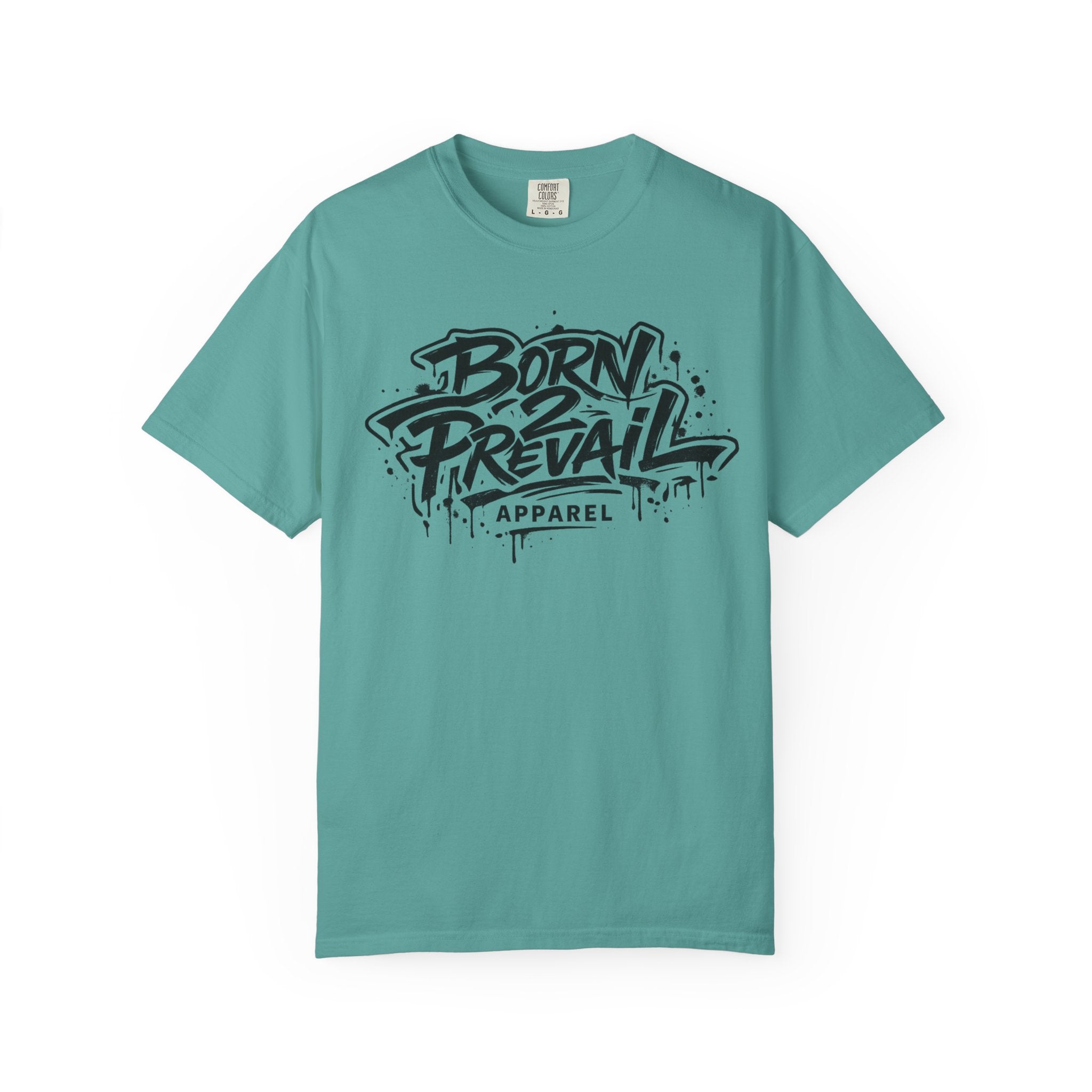 Born to Prevail Graphic Tee — Streetwear Motivational White T‑Shirt