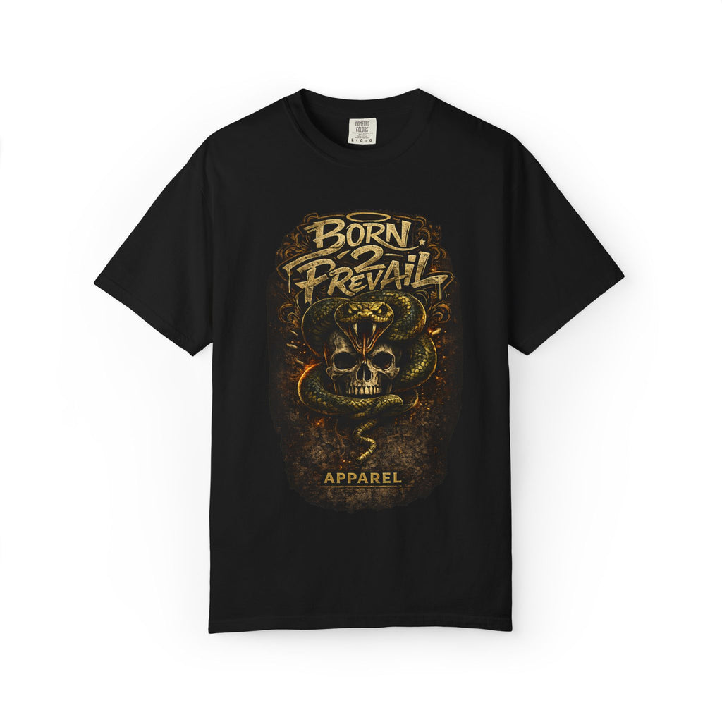 Born to Prevail Skull Graphic T-Shirt