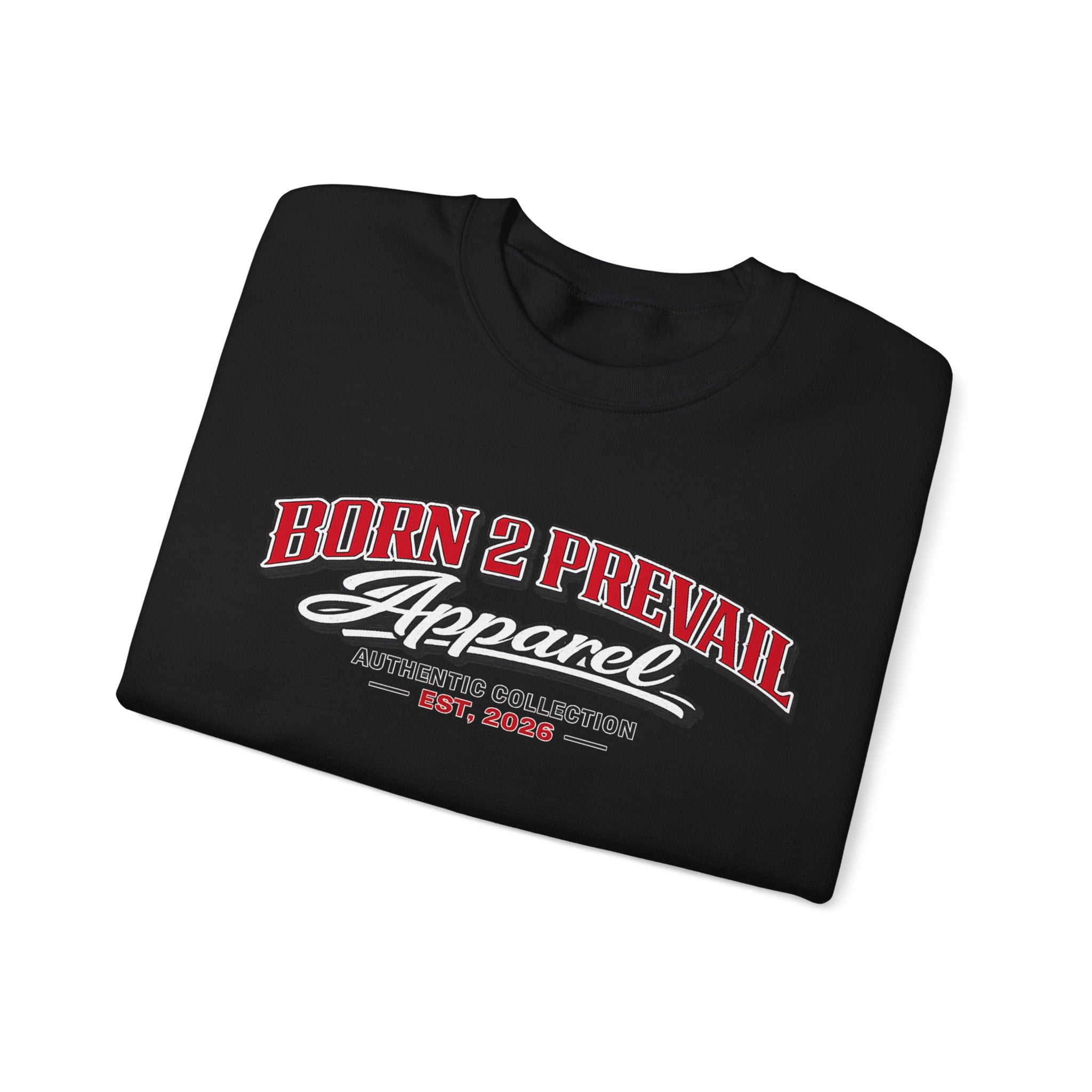 Born 2 Prevail Crewneck Sweatshirt — Vintage Athletic Logo