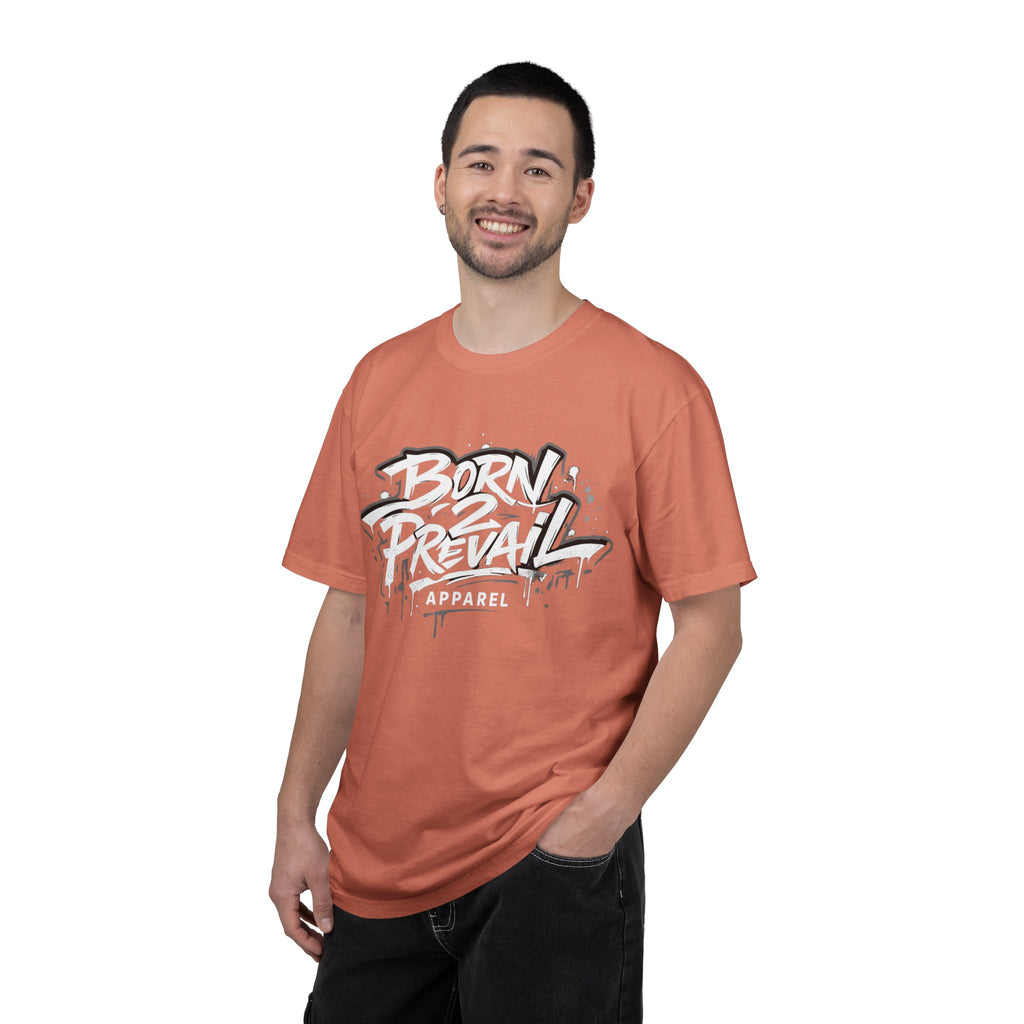 Born 2 Prevail Apparel T-Shirt — Vintage Garment-Dyed Streetwear Tee