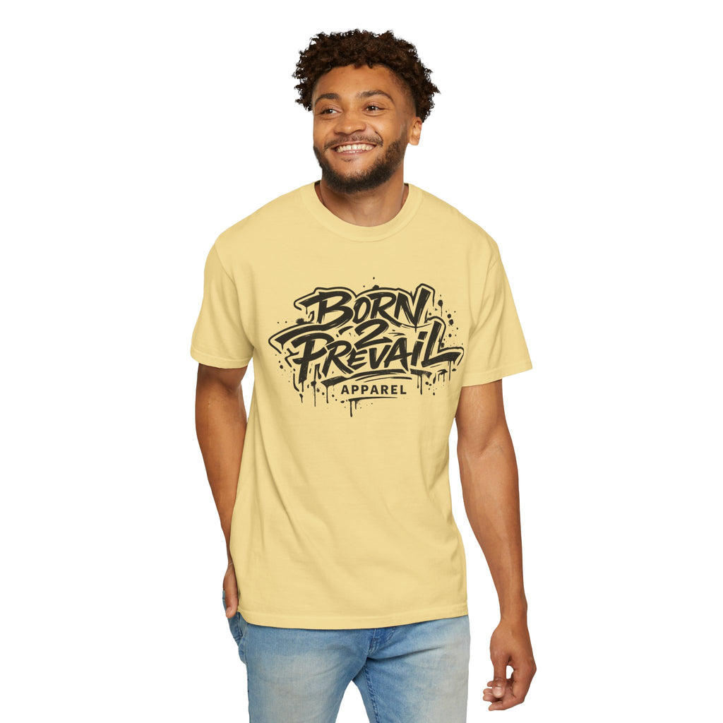 Born to Prevail Graphic Tee — Streetwear Motivational White T‑Shirt