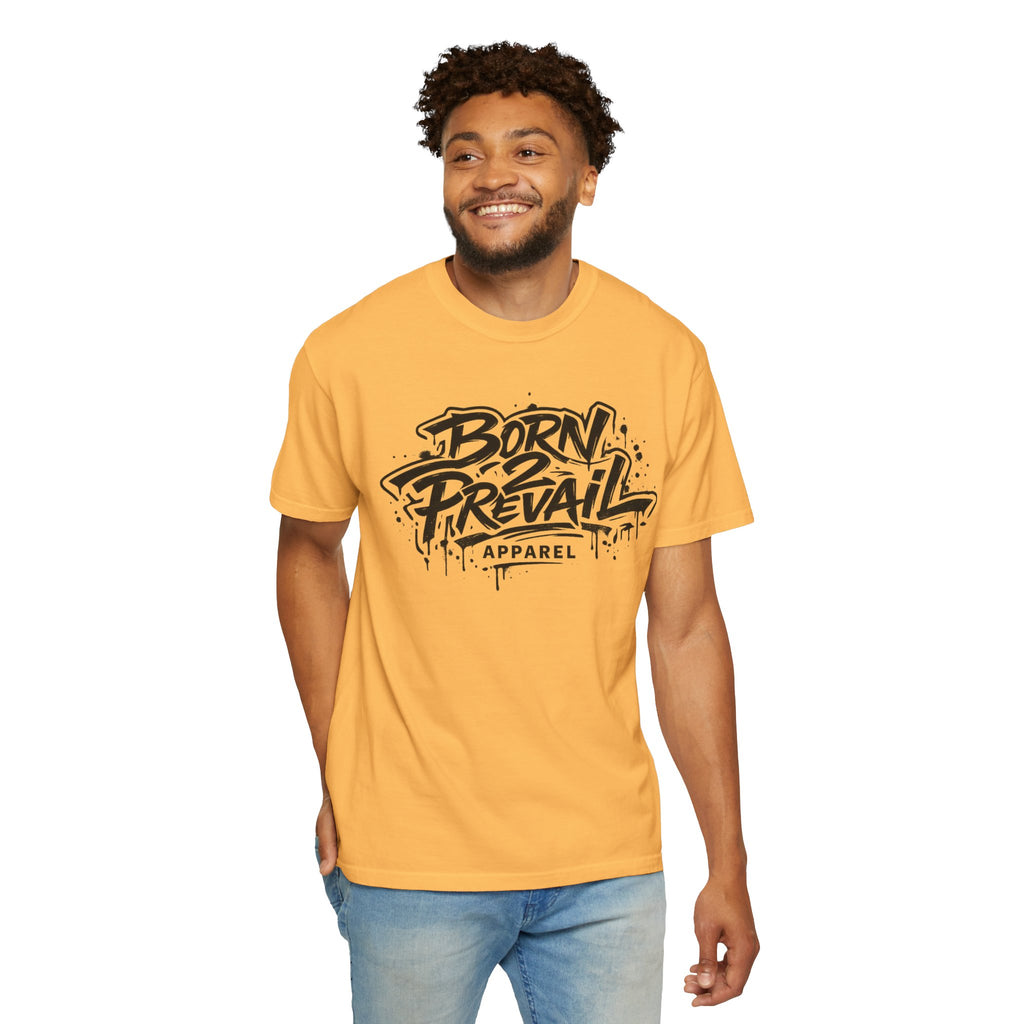 Born to Prevail Graphic Tee — Streetwear Motivational White T‑Shirt
