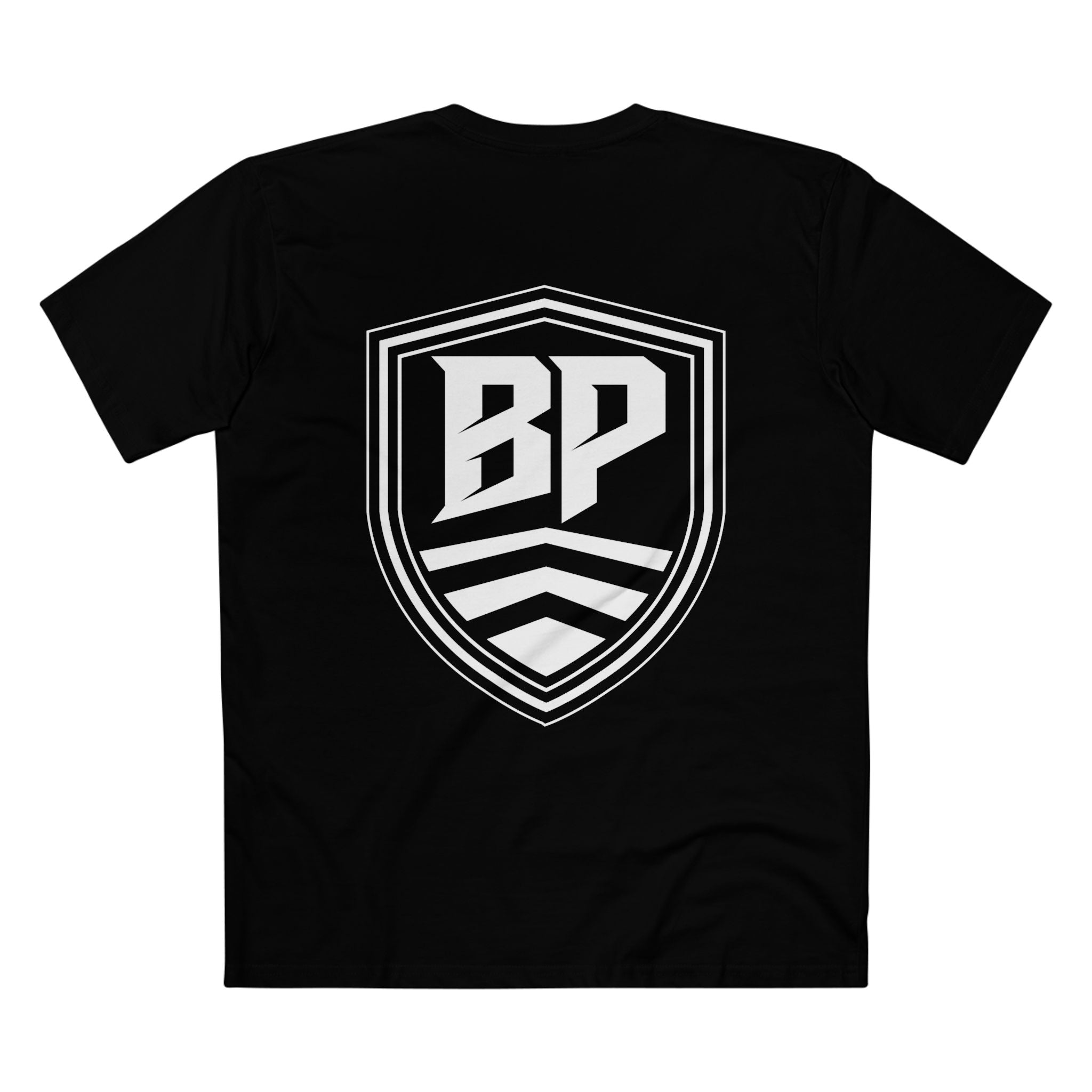 BP Logo T‑Shirt — Minimal Black Graphic Tee