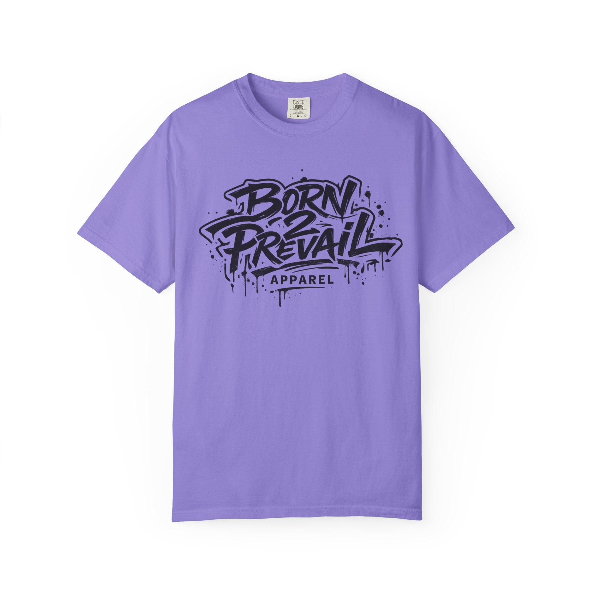 Born to Prevail Graphic Tee — Streetwear Motivational White T‑Shirt