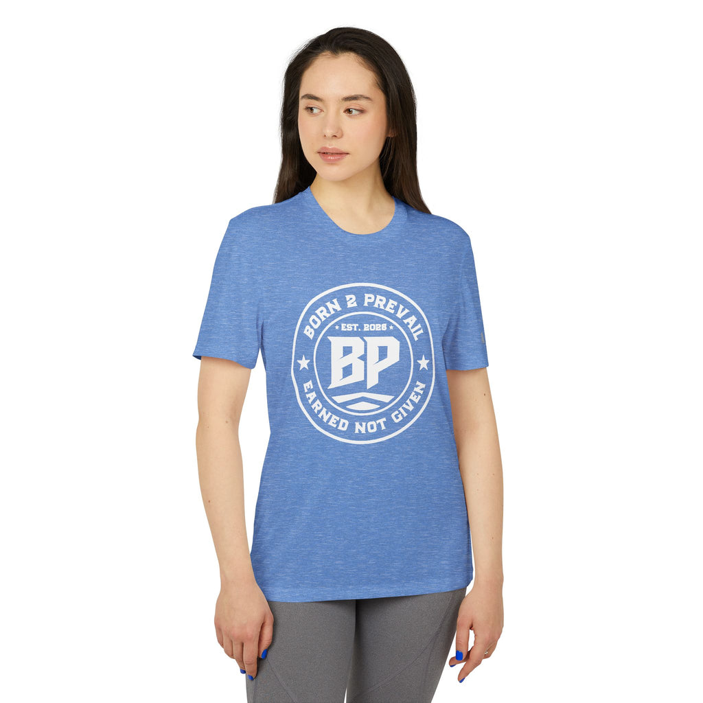 BP Seal Graphic T-Shirt — Casual Athletic Tee with "BP" Stamp