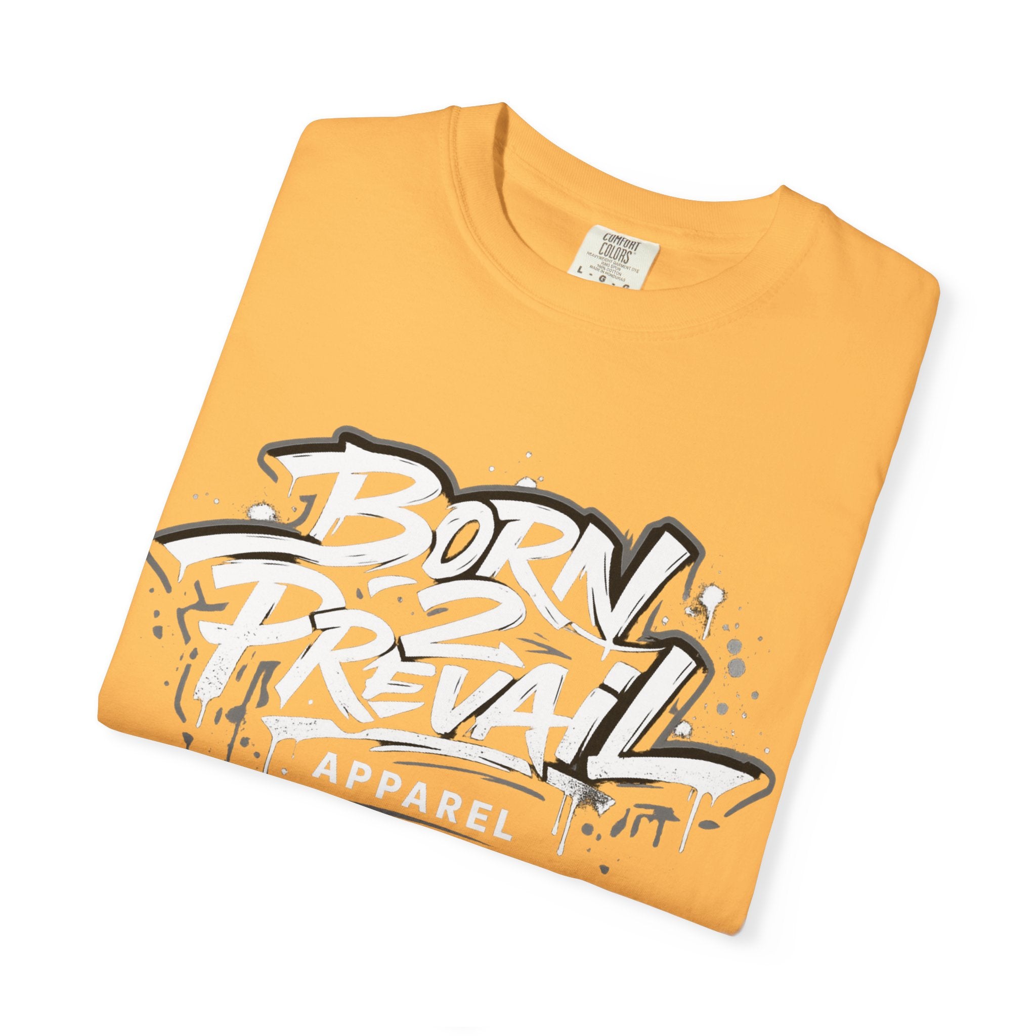 Born 2 Prevail Apparel T-Shirt — Vintage Garment-Dyed Streetwear Tee