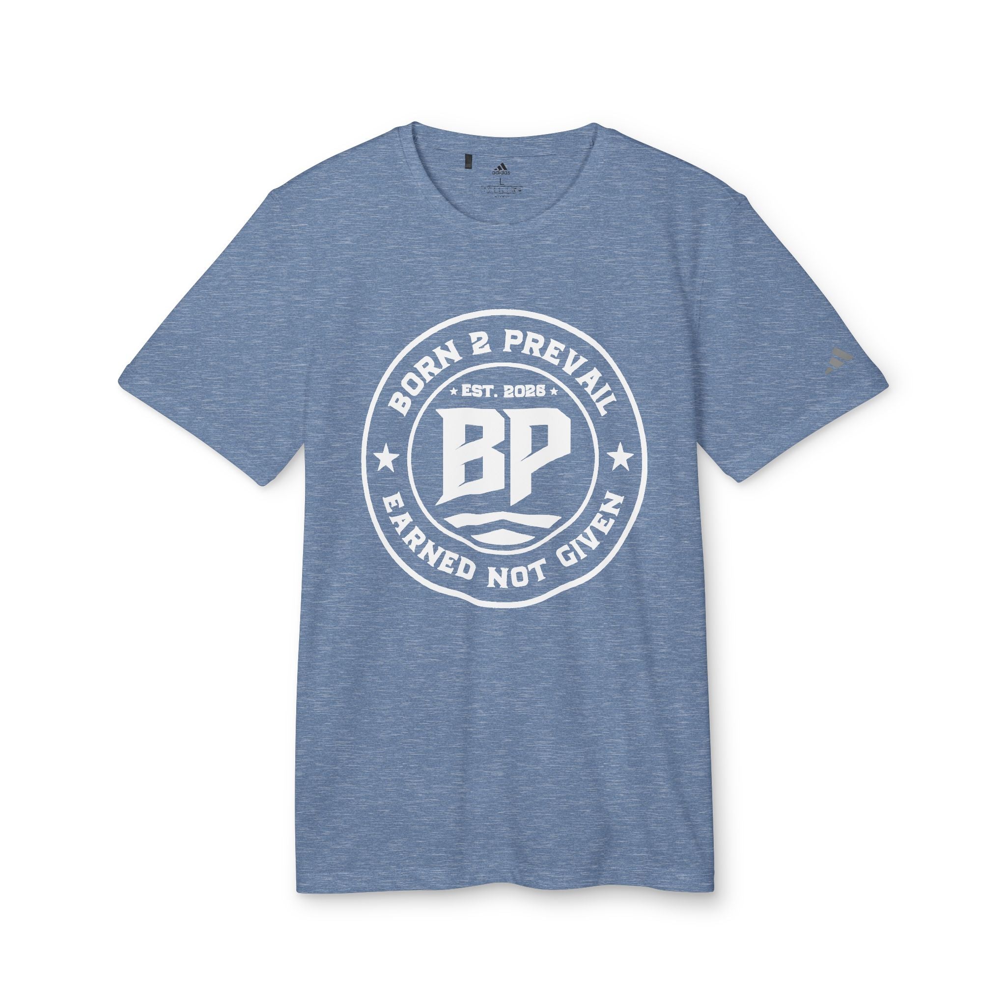BP Seal Graphic T-Shirt — Casual Athletic Tee with "BP" Stamp