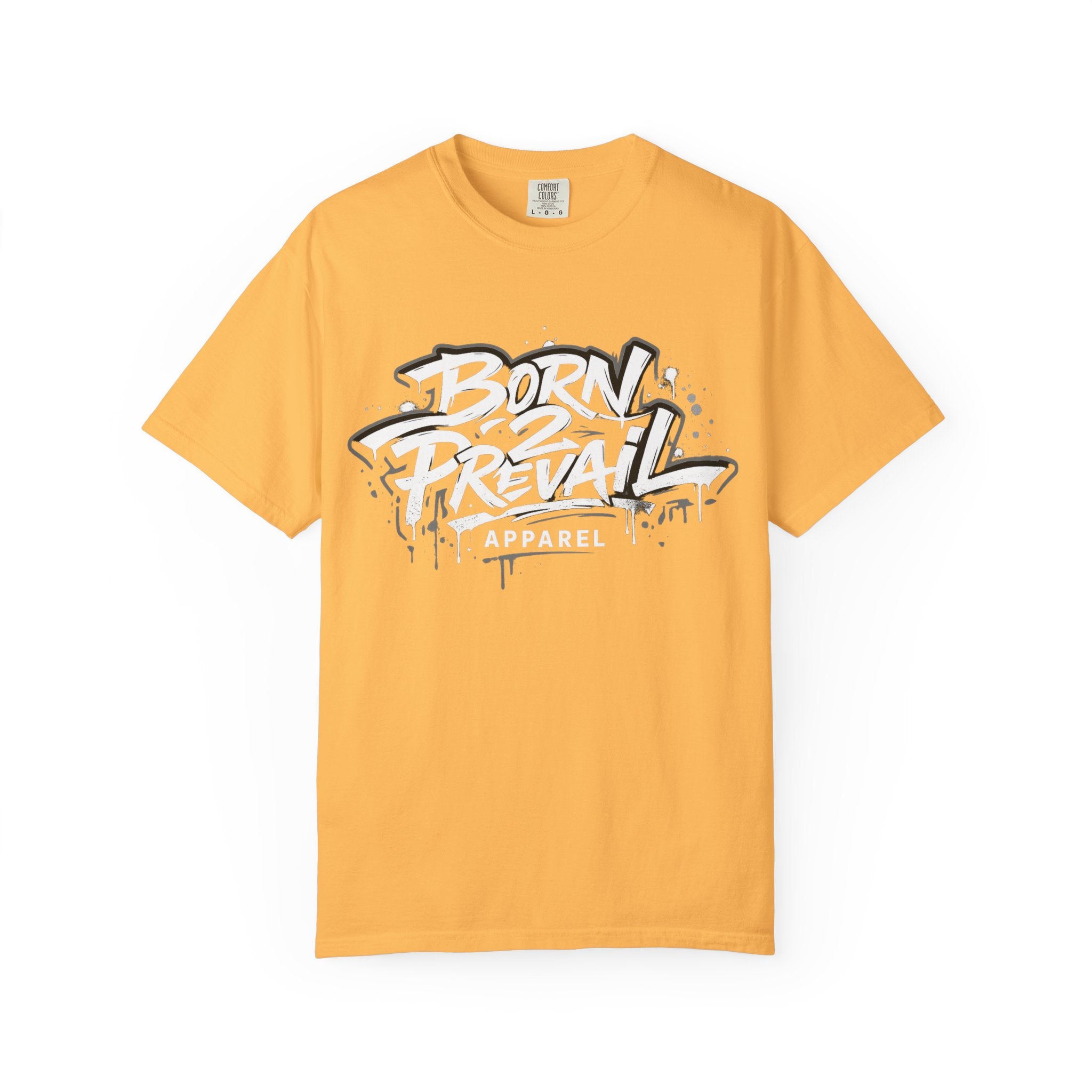 Born 2 Prevail Apparel T-Shirt — Vintage Garment-Dyed Streetwear Tee
