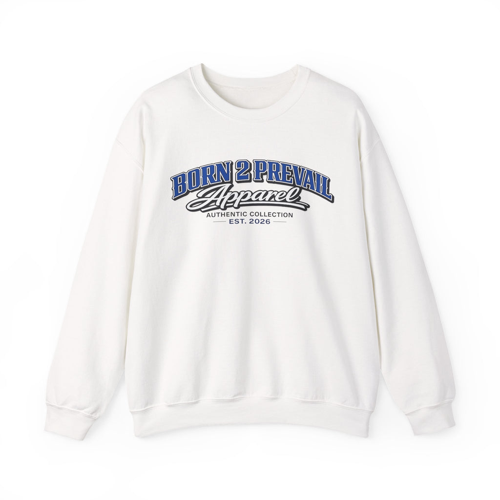 Born 2 Prevail Apparel Crewneck Sweatshirt — Vintage Athletic Graphic