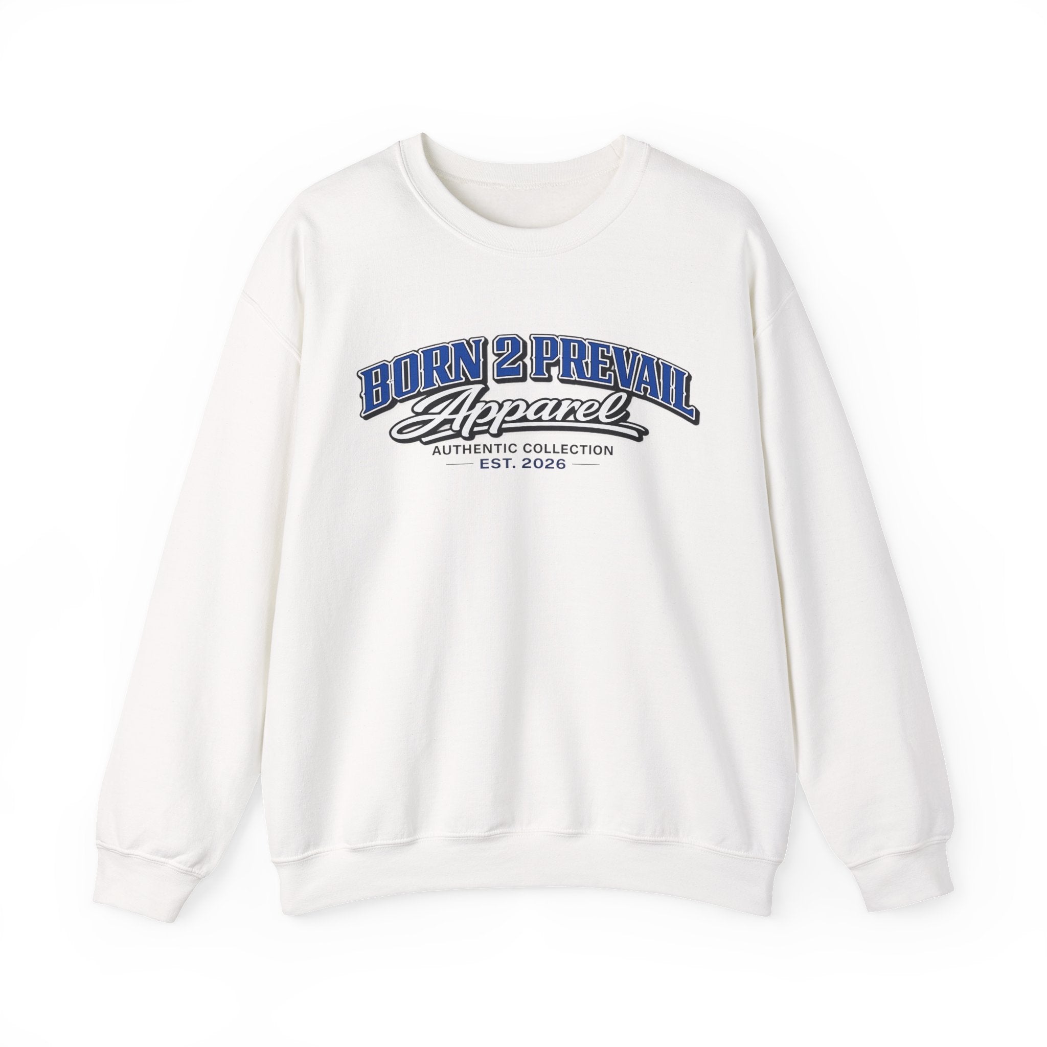 Born 2 Prevail Apparel Crewneck Sweatshirt — Vintage Athletic Graphic